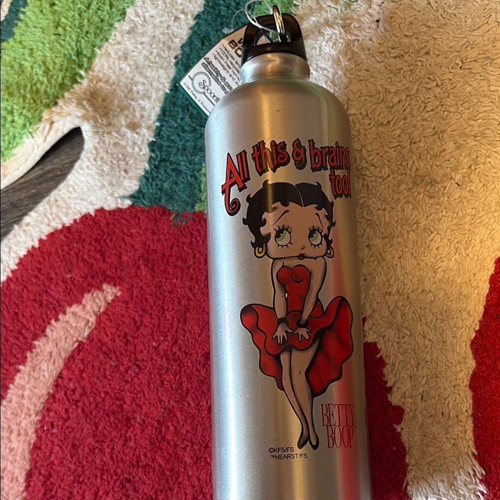 Betty Boop Silver Water Bottle